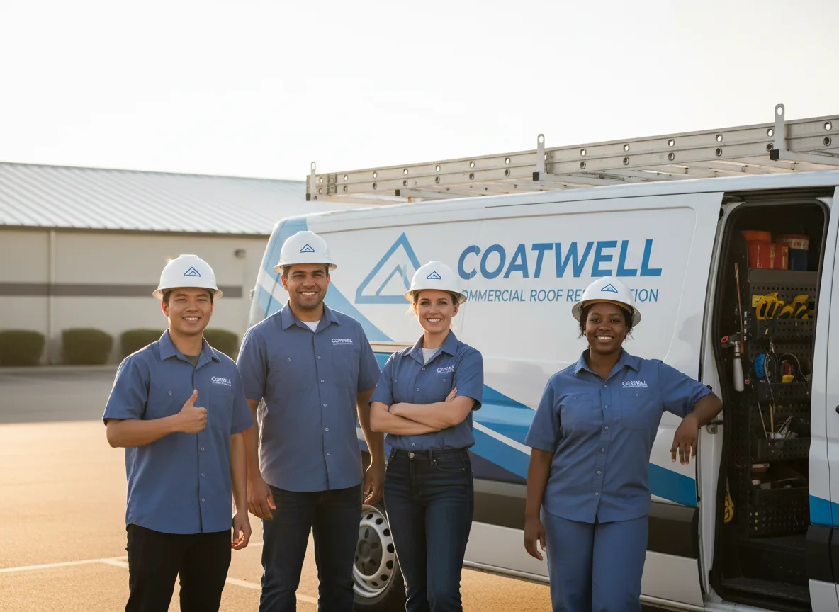 Commercial roof coating company in Dow, IL